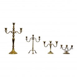 3 pronged candelabras