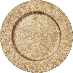 Gold Paisley Chargers