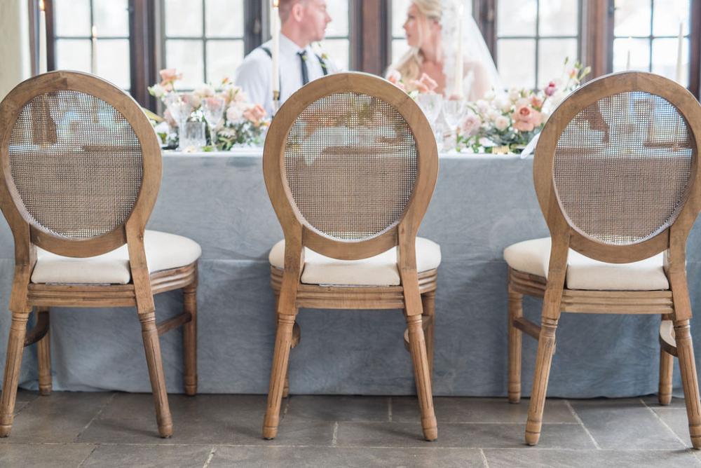 Cane Back Chair Rental for Weddings and Events - Violet Vintage