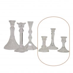 Small Glass Candlesticks