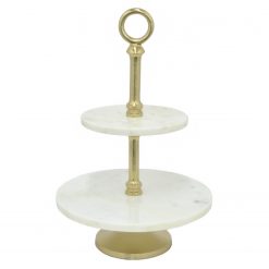 Totori Marble Tiered Stand