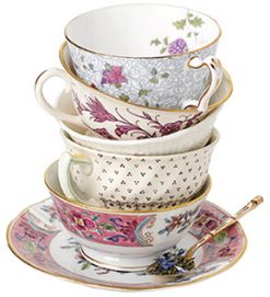 Mismatched TeaCups and saucers