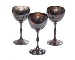Silver Metal Goblets