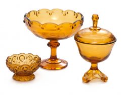 Amber Candy Dishes