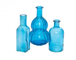 Aqua Glass Bottles