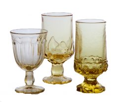 Mismatched Yellow Goblet Rentals