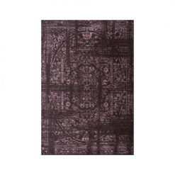 Dark purple modern rug with faded design in darker purple