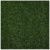 full square of fake green grass rug