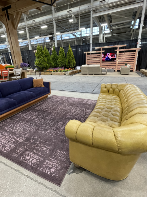 Rug at a display at expo center at the Indiana Fairgrounds