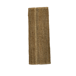 Natural jute runner with thick braided knots