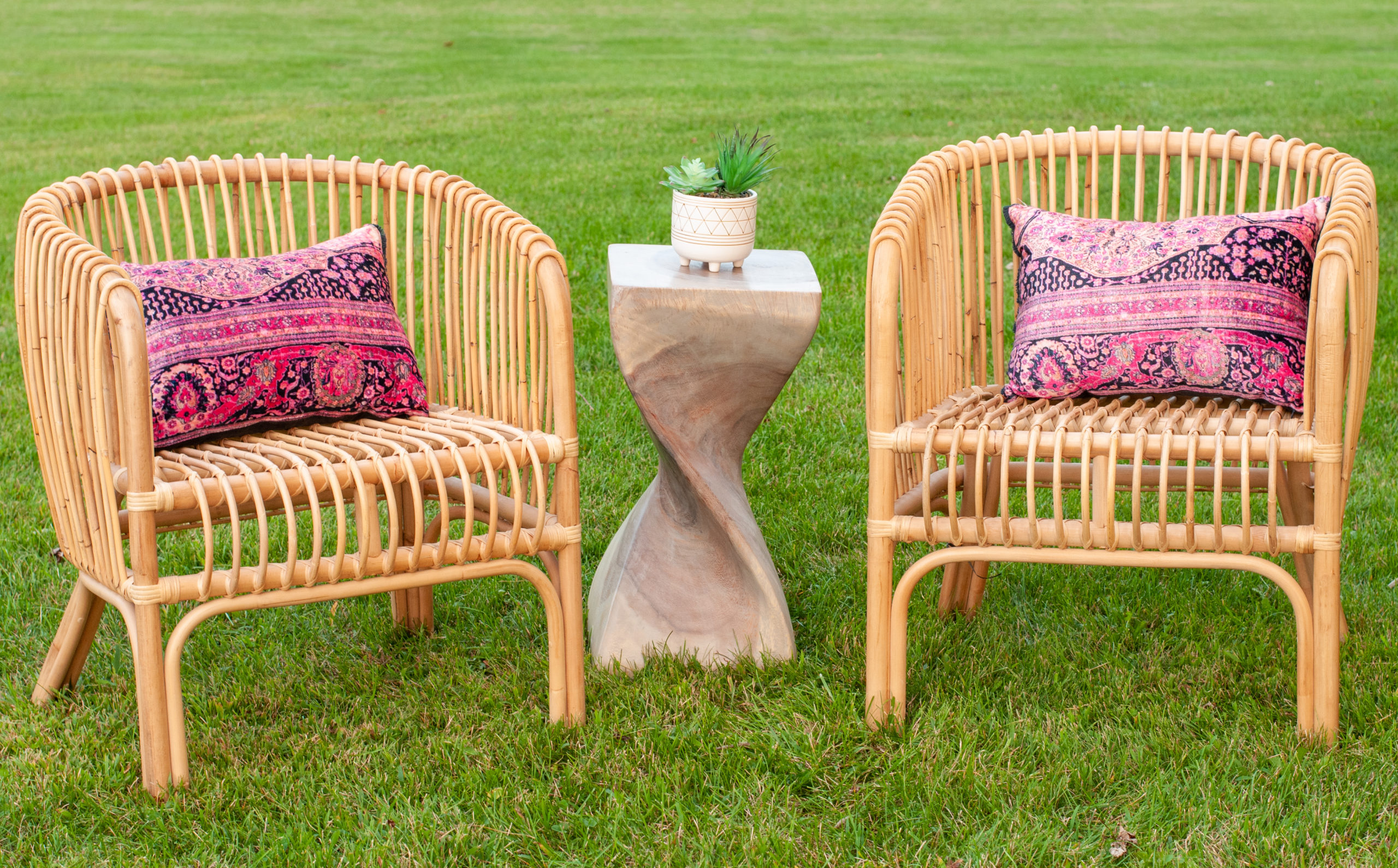 Cane Back Chair Rental for Weddings and Events - Violet Vintage