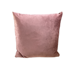 Pink dusty rose velvet square pillow