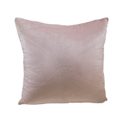 Light pink velvet square pillow