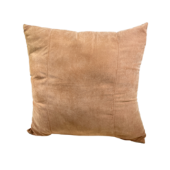 Orangey-brown square pillow