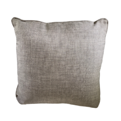 Solid light brown square pillow