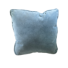 Light blue velvet square pillow