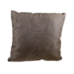 Solid brown square pillow