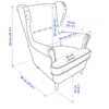 dimensions for chair in centemeters