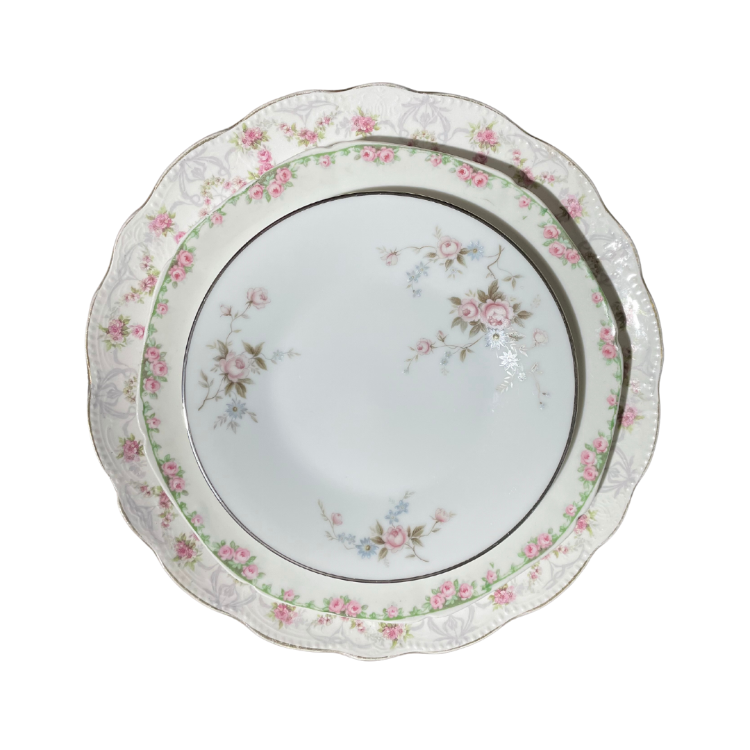 Mismatched china dinner plates online