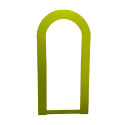 Freestanding 8 foot tall arch with wooden frame and cut out arch. Custom painting of solid color of your choice.