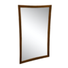 MCM mirror with wooden frame