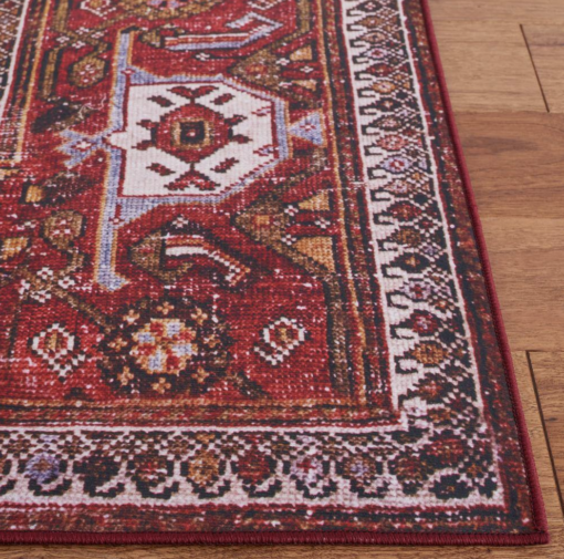 Corner of rug showing border design