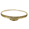 White and gold cake large cake stand. gold beading trim.