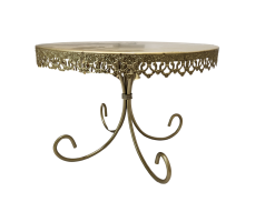 Gold cake stand