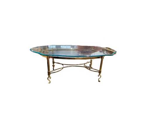 Glass coffee table