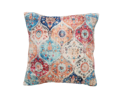 Multi-colored, square pillow. 20" x 20"